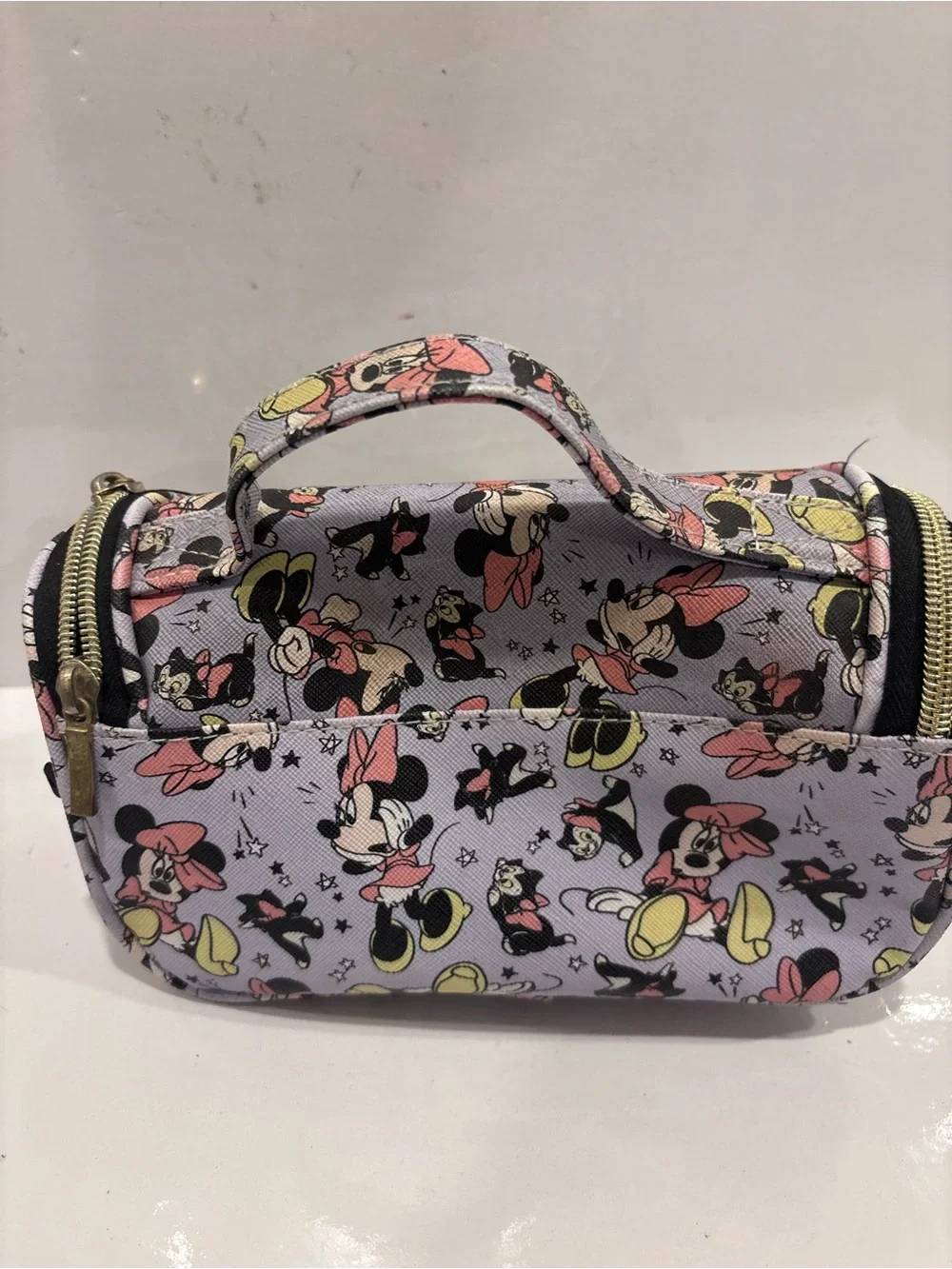 So Sweet! Minnie Print Purple handheld  Bag